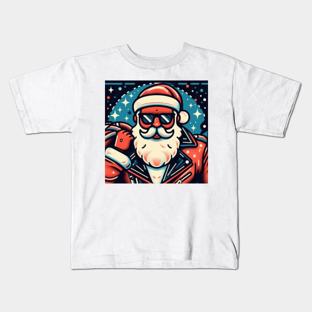 Funky Santa's Coming To Town Kids T-Shirt by SNAustralia